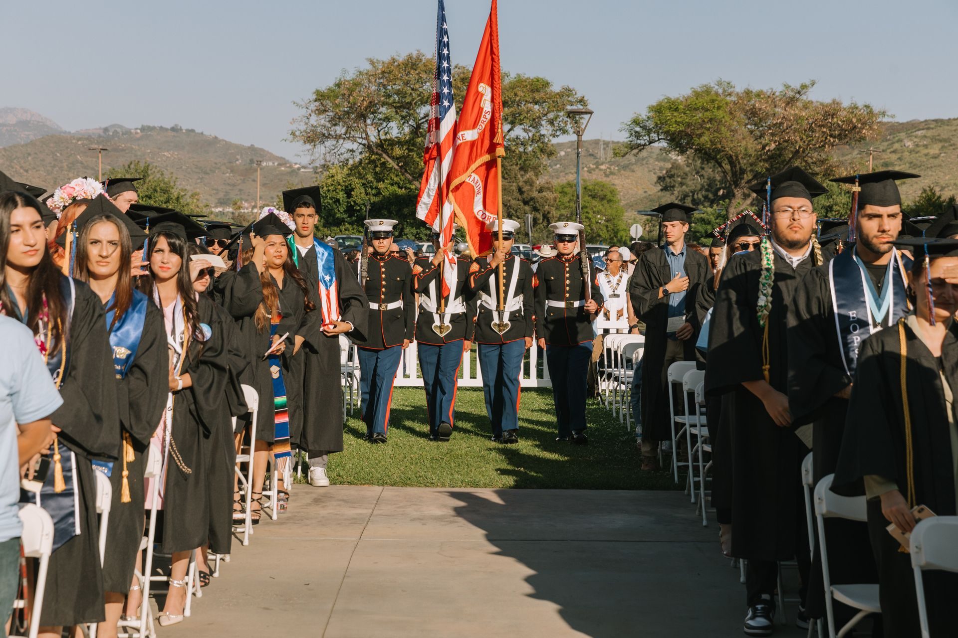 Students at Grossmont and Cuyamaca Colleges graduation ceremony