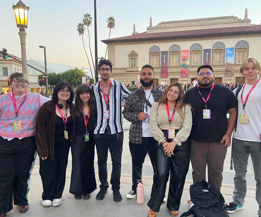Group of students at LightBox Expo