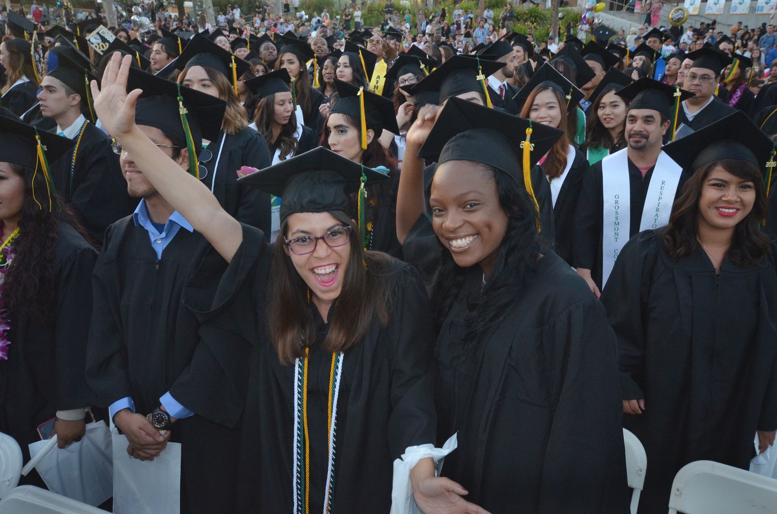 Cuyamaca and Grossmont graduates at commencement